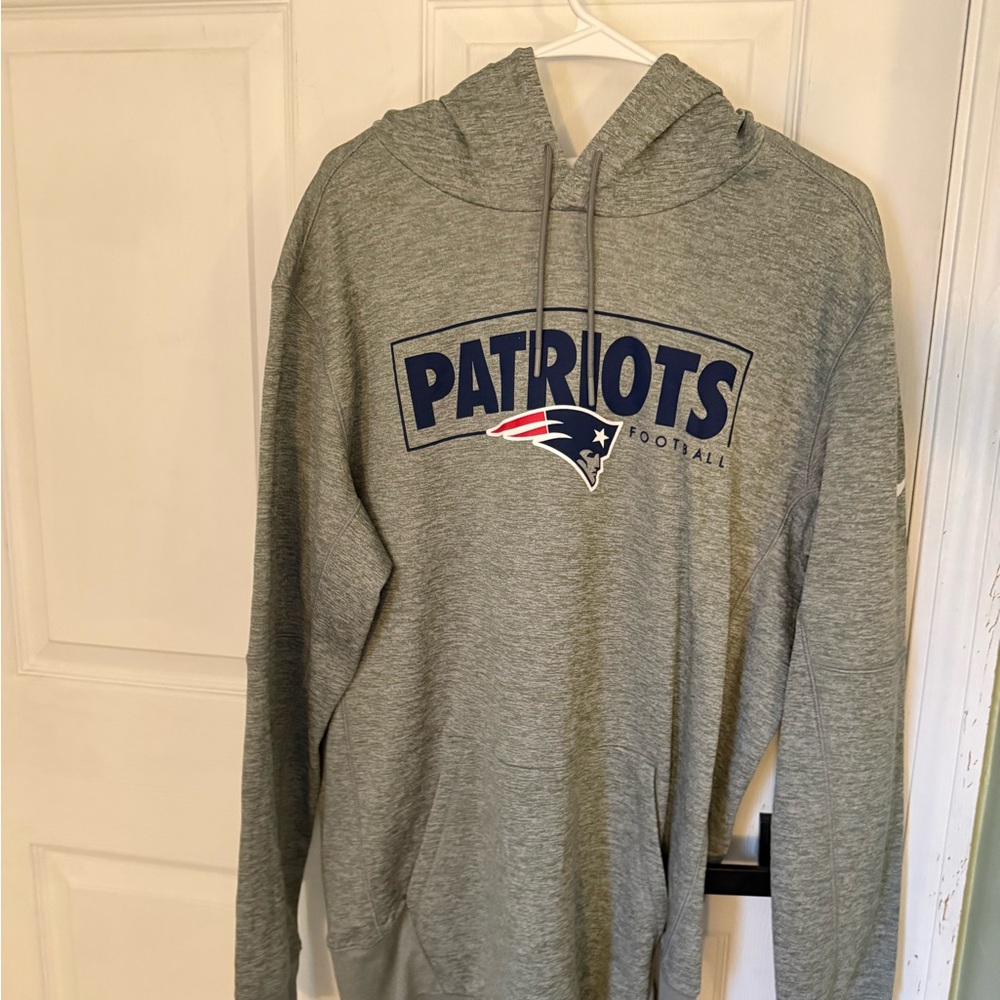 Patriots Gray Fleece Hoodie